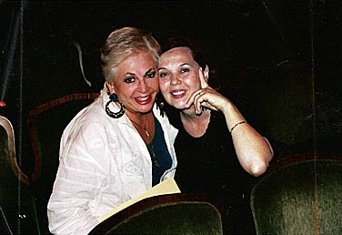 Louisa Jonason pictured with Nancy Milnes.